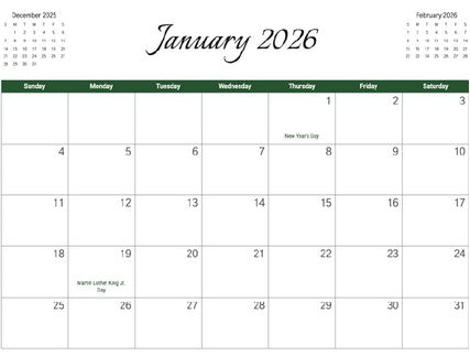 12 Months of Nuance 2026 Wall Calendar